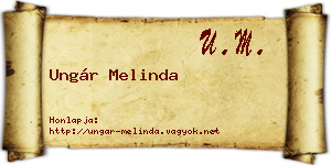 Ungár Melinda névjegykártya