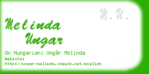 melinda ungar business card